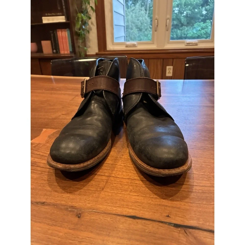 CAT Caterpillar Black Leather Boots men's size US 10.5 EU 43.5